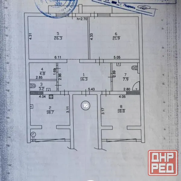 3-комнатная квартира,120м2,5/6,Буденновский р-н,ул.Горностаевская.Цена 12млн Донецк - изображение 9