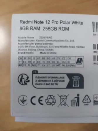 Redmi Note 12pro 4G 8/256 полярный белый Донецк