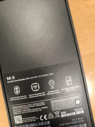 Xiaomi Mi 8 6/64 синий Донецк