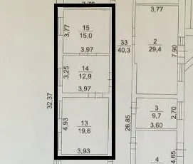Аренда офисного помещения 47,7 кв.м Донецк
