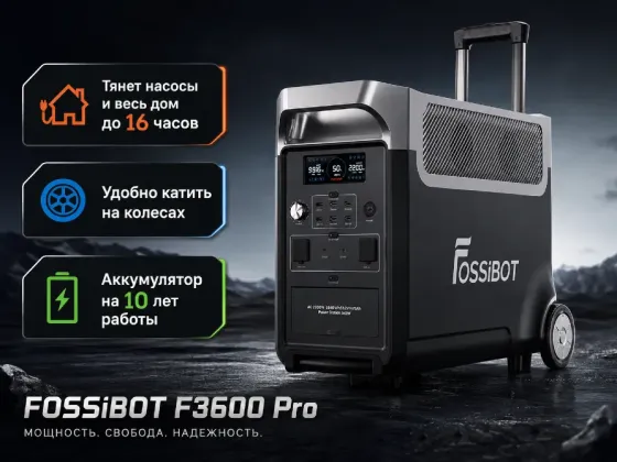 Зарядная электростанция Fossibot F2400 (2.4 кВт) для бизнеса Донецк