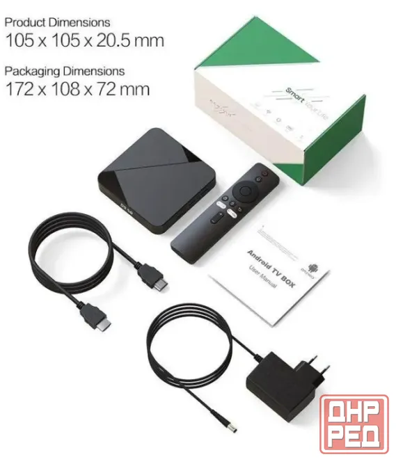 Приставка TANIX TX5 4/32Gb andr14,пульт блют,голос,,слимбокс тв Донецк - изображение 1