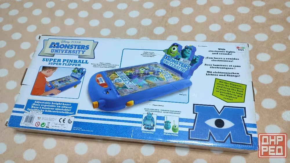 Disney Pixar Университет монстров. Настольная игра Пинболл Pin Донецк - изображение 2