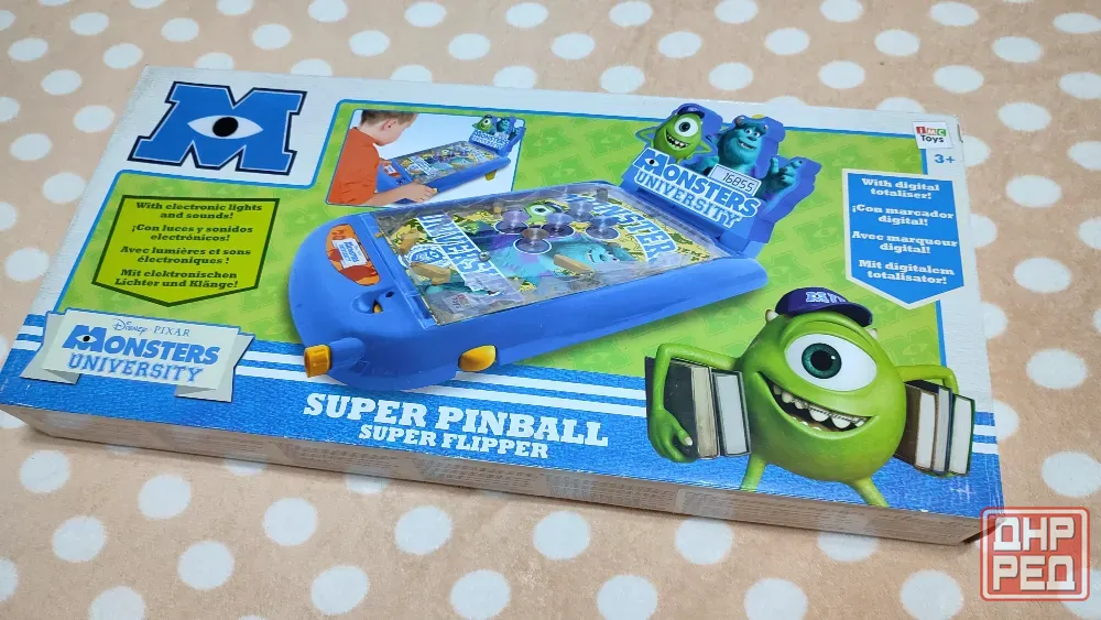 Disney Pixar Университет монстров. Настольная игра Пинболл Pin Донецк - изображение 1