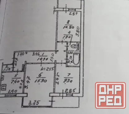 Продам 3 комнатную квартиру 50 л ссср/ комсомольский пр-т Донецк - изображение 1