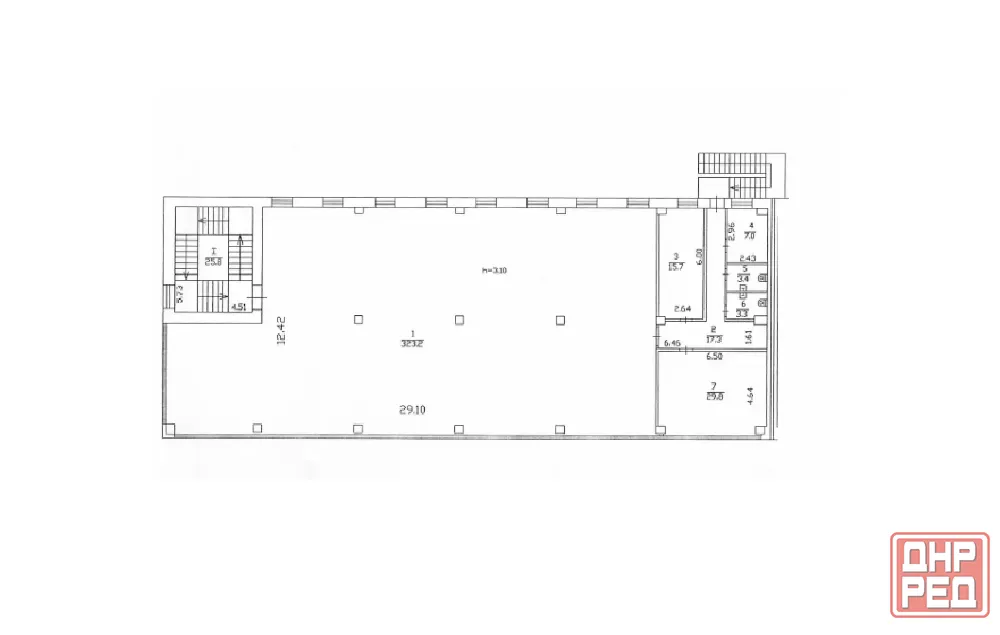 Аренда коммерческого помещения, 2 этаж - 399.7 м. кв. Донецк - изображение 3