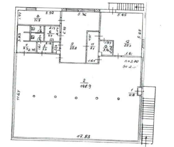 Аренда коммерческого помещения, 2 этаж - 302.9 м. кв. Донецк