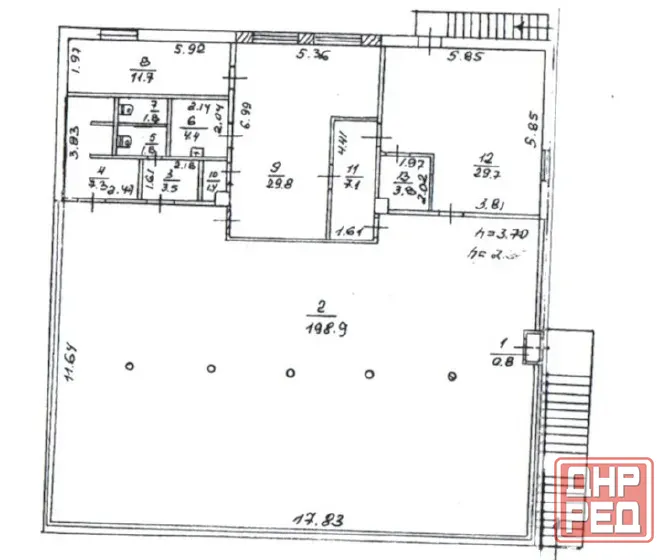 Аренда коммерческого помещения, 2 этаж - 302.9 м. кв. Донецк - изображение 3