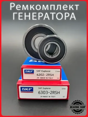 Ремкомплект генератора для автомобилей Skoda, Mersedes, Opel, AUDI (Подшипники SKF 6303-2RSH, 6202-2 Донецк