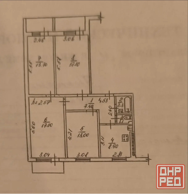 ПPОДAЖA: большая 4-х комнатная 85,1 м² с ремонтом / ул.Прожекторная Донецк - изображение 10