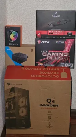 Системный блок RYZEN 5 5500/DDR432gb/x470/RX580/WIFI/SSD M2 256GB/ARGB Макеевка