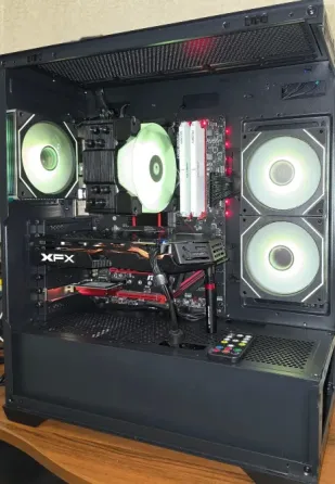 Системный блок RYZEN 5 5500/DDR432gb/x470/RX580/WIFI/SSD M2 256GB/ARGB Макеевка