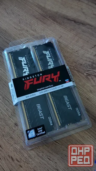 Новая Kingston Fury Beast DDR4 32GB 2x16gb 3200mhz Донецк - изображение 1