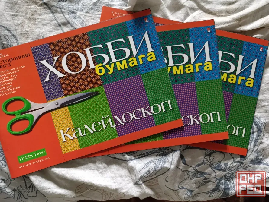 Набор бумаги с узорами для творчества (с каждой стороны разный оттенок) Донецк - изображение 3