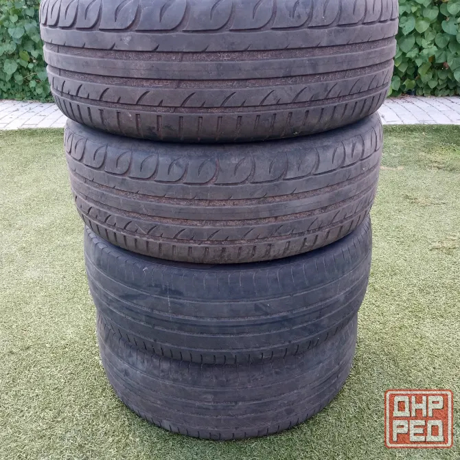 Продам легкосплавные диски R 17 (5х114,3; 7jх17 et 46 d 67,1) с установленными летними шинами б/у Ясиноватая - изображение 4