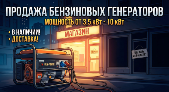 Генератор 1,5 кВт-10 кВт Мариуполь