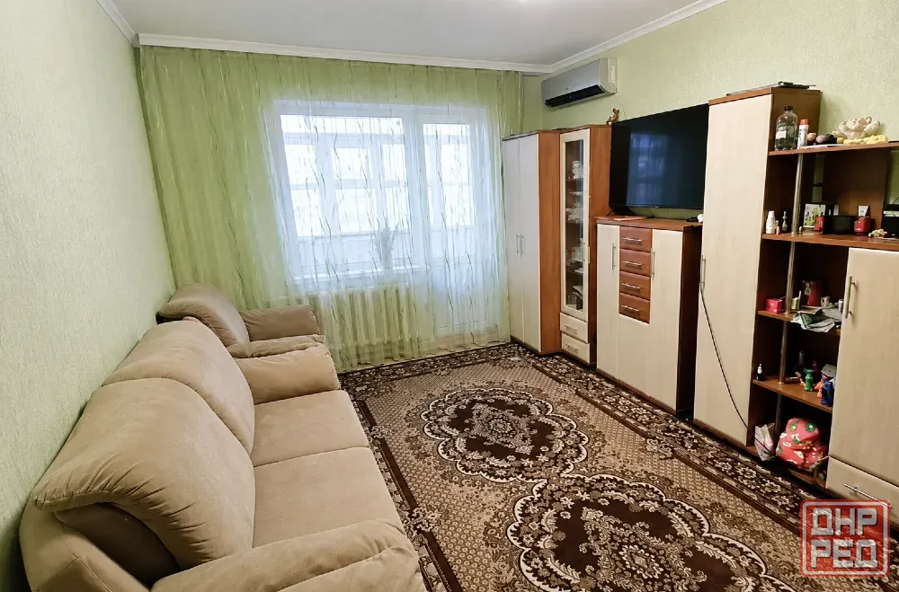 сдаю 1ком квартиру 40м² на текстильщике , Высоцкого 7, около 27 поликлиники. кондиционер,тв, машинка Донецк - изображение 4