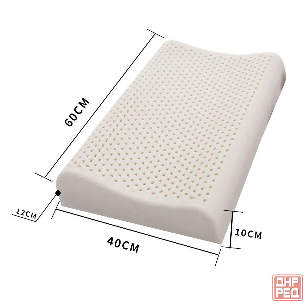 Подушка латекс ортопедическая с эффектом памяти, Таиланд, 60x40x12 см Донецк - изображение 6