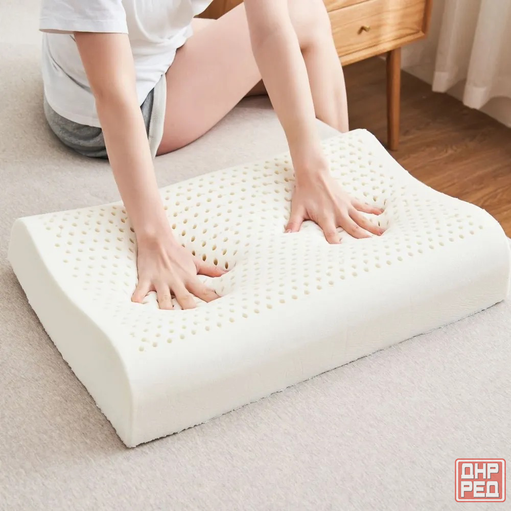 Подушка латекс ортопедическая с эффектом памяти, Таиланд, 60x40x12 см Донецк - изображение 4