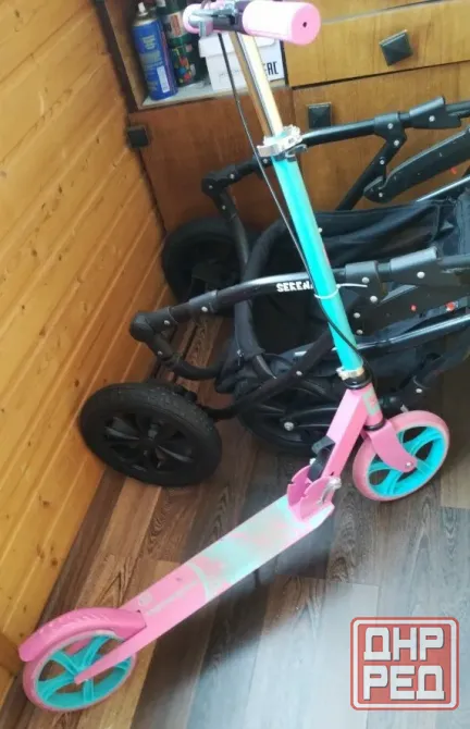 Самокат складной SC Scooter с ручным тормозом Донецк - изображение 1
