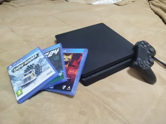 Продам PS4 Slim 1TB + 3 игры на диске Макеевка