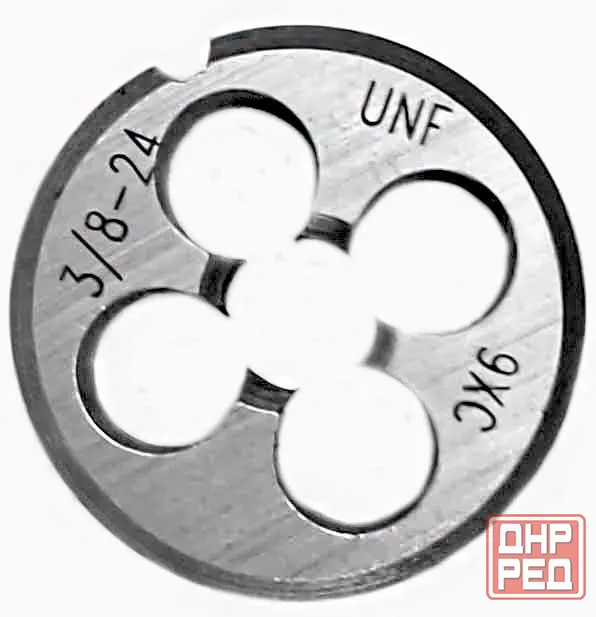 Плашка дюймовая UNF 3/8 дюйма, 9ХС, 24 нитки на дюйм, мелкий шаг, 30/11 мм, угол 60 град, DIN 22568 Донецк - изображение 8