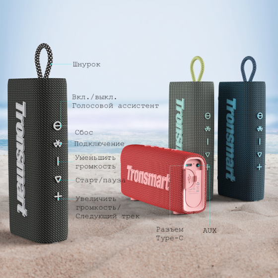 Колонка Tronsmart Trip, беcпроводная, Bluetooth, портативная Донецк