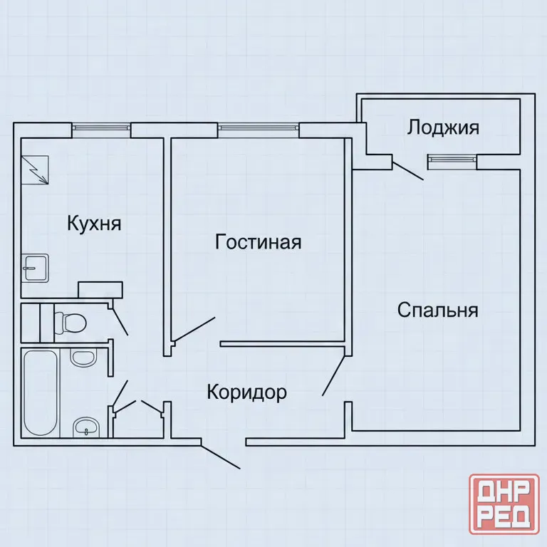 Продаётся 2к. кв. Ленинский район, мкр. Солнечный. Донецк - изображение 1