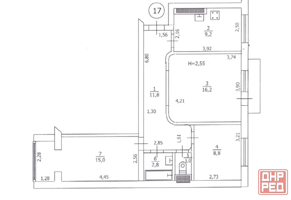 Продается 3 к. кв. в Киевском р-не, ул. Тренева. Донецк - изображение 2