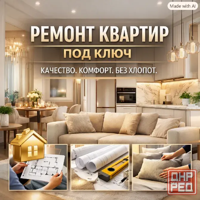 Ремонт квартир под ключ Донецк, Макеевка, Мариуполь Донецк - изображение 5