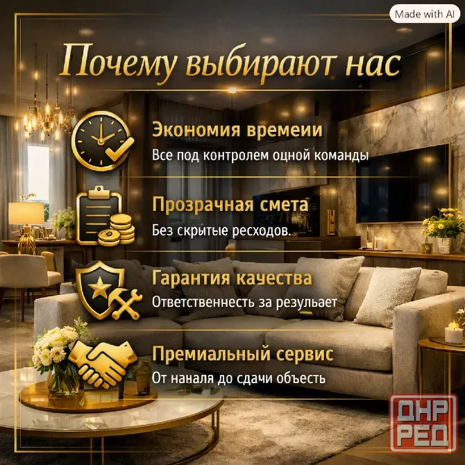 Ремонт квартир под ключ Донецк, Макеевка, Мариуполь Донецк - изображение 1