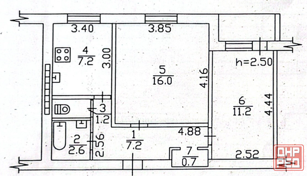 Продажа 2 ком. кв-ры по ул. Кутузова, Киевский р-н (Гладковка), г. Донецк Донецк - изображение 7