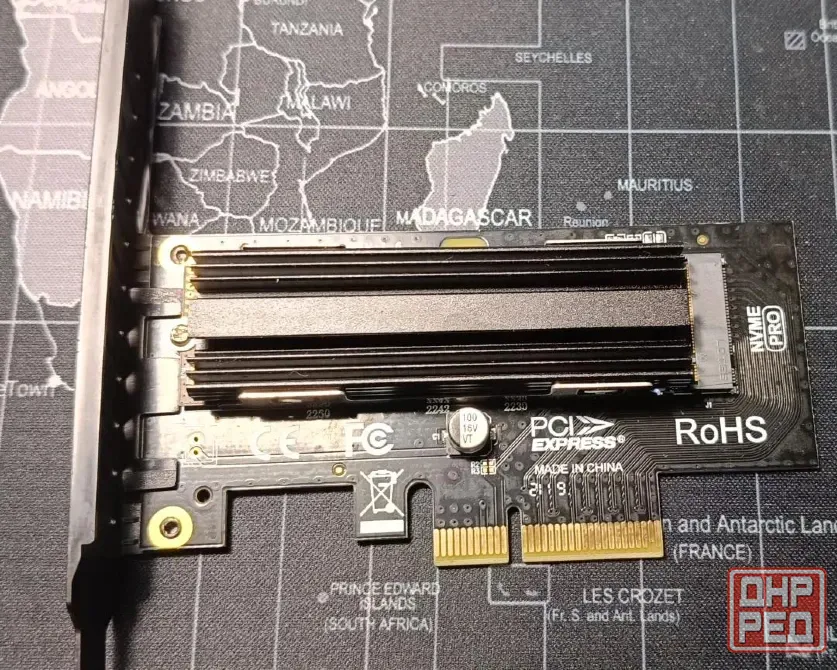 Продам nvme m2 Gudga 256 гигабайт с радиатором и адаптором pci-x x4 Донецк - изображение 2