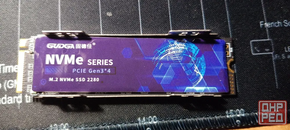 Продам nvme m2 Gudga 256 гигабайт с радиатором и адаптором pci-x x4 Донецк - изображение 1