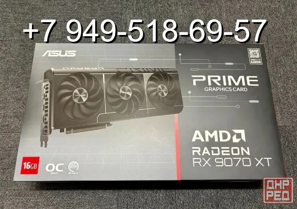 ASUS RX 9070 XT Prime OC 16GB Донецк - изображение 1