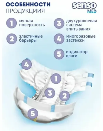 Подгузники д/взрослых Senso MED Донецк