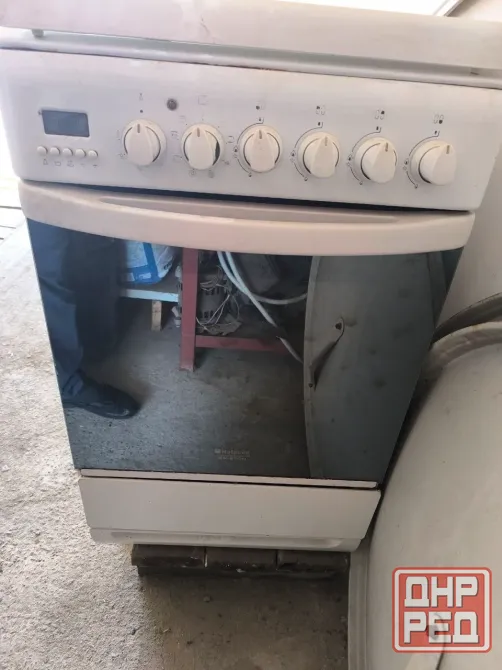 Плита газовая с электродуховкой Hotpoint Ariston Донецк - изображение 1
