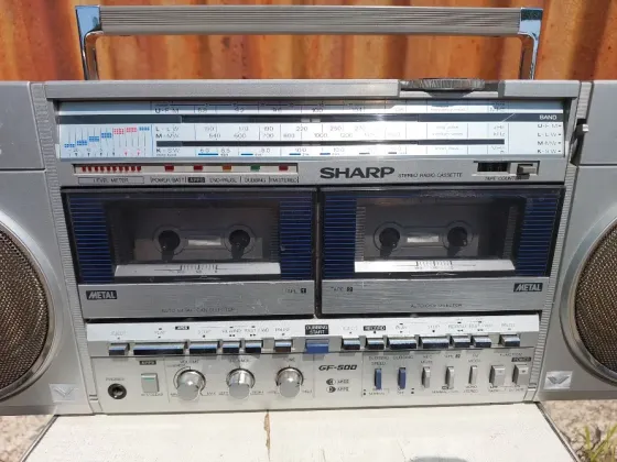 Магнитола Sharp GF-500, двухкассетная, винтаж, полностью рабочая Донецк