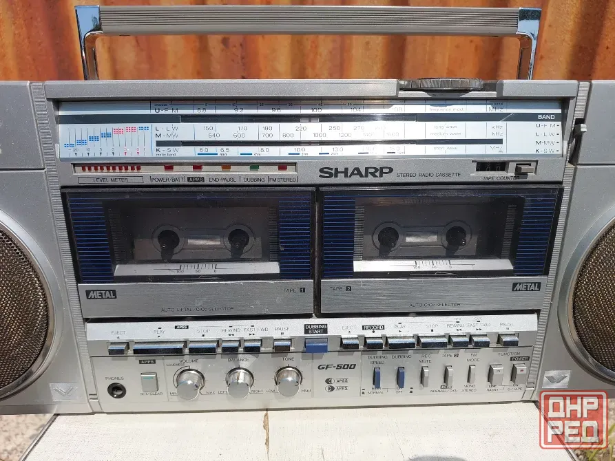 Магнитола Sharp GF-500, двухкассетная, винтаж, полностью рабочая Донецк - изображение 2