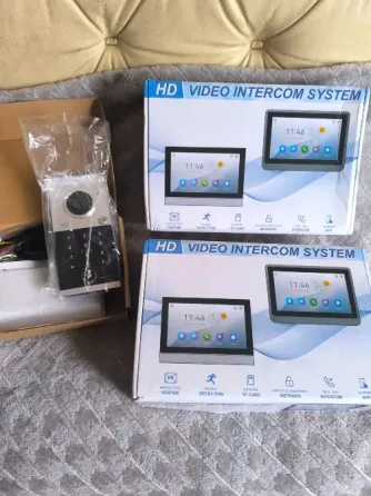 видеодомофон Tuya SmartLife WiFi RFID, отпечаток пальца, дисплей с погодой, сигнализация Донецк