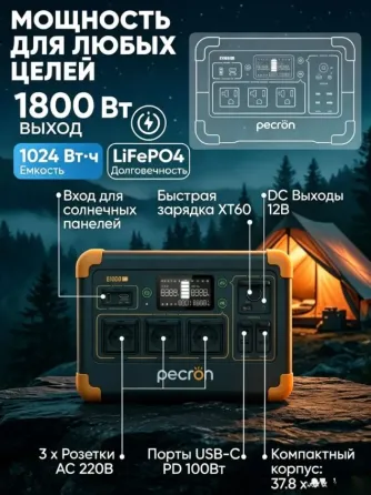 Портативная электростанция 1.8кВт 320000мАч для миниофиса, салона, дома, дачи. Магазин! Гарантия! Донецк