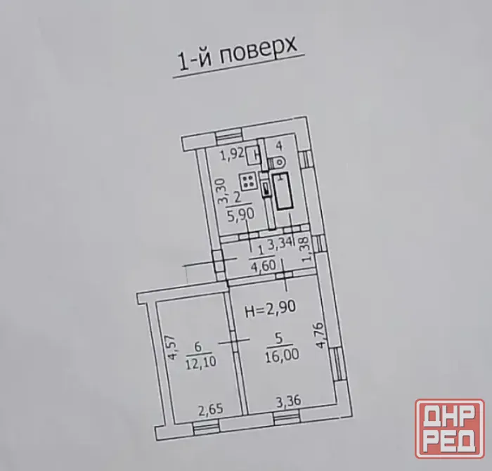 Продам 2-х ком. кв., 1/2 эт., 42.5 м.кв. - Макеевка, ул. Холмогоровская, 7 горбольница Макеевка - изображение 9