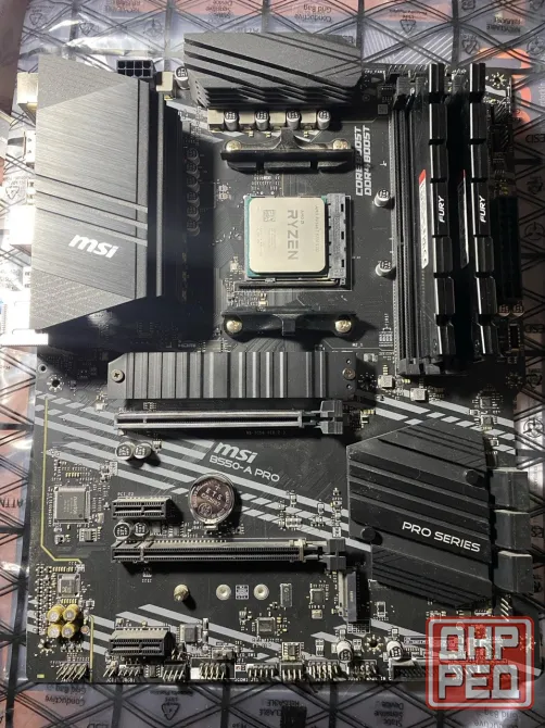 Игровой комплект MSI B550 A-PRO + Ryzen 5700X3D + Kingston FURY Renegade DDR4 3600MT/s Торез - изображение 1