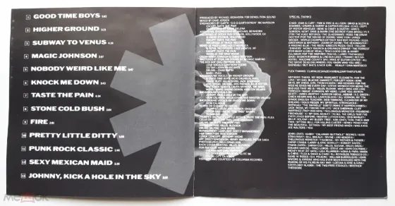 Компакт-диск / CD: Red Hot Chili Peppers - 1989 "Mother's Milk", неофициальное издание, Россия Донецк
