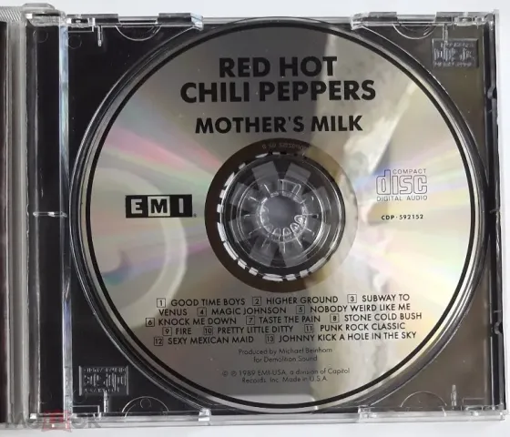 Компакт-диск / CD: Red Hot Chili Peppers - 1989 "Mother's Milk", неофициальное издание, Россия Донецк