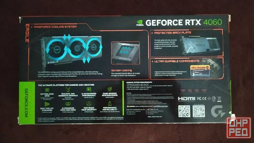 NVIDIA RTX 4060 Gigabyte EAGLE OC 8G Донецк - изображение 4