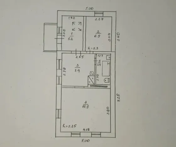Продам жилой дом (газ по улице) 39 м.кв., 3.5 сотки - Макеевка-центр, Нижний Солнечный Макеевка