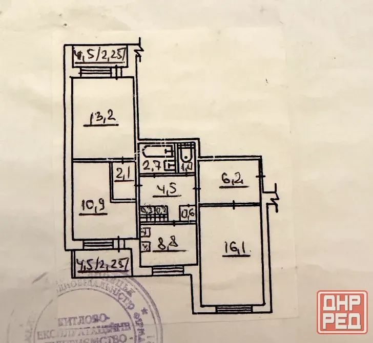 Продажа 3 ком. квартиры в Кировском районе г. Донецк (ор-р Широкий). ул. Козыря Донецк - изображение 9