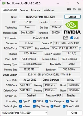 Colorful iGame GeForce RTX 3080 Ultra OC 10G Донецк