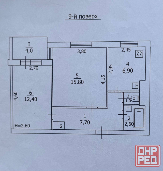 Продажа 2 комн.кв., м-н Зеленый (г. Макеевка) Макеевка - изображение 9